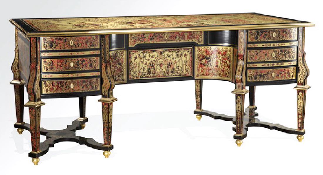 Boulle marquetry inlaid desk in the style of Mazarin (1 of 11)