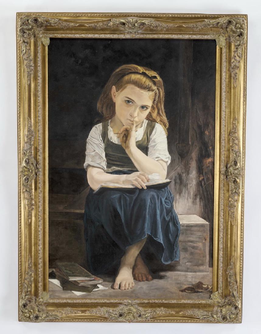 Giclee after Bouguereau, 'The Difficult Lesson' (1 of 4)