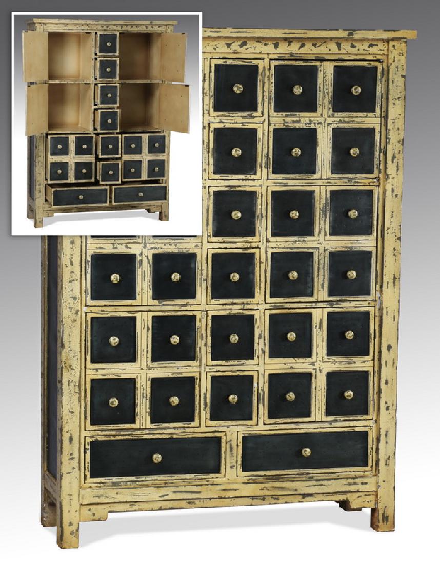 Apothecary inspired cabinet w/ drawers, 69"h (1 of 4)