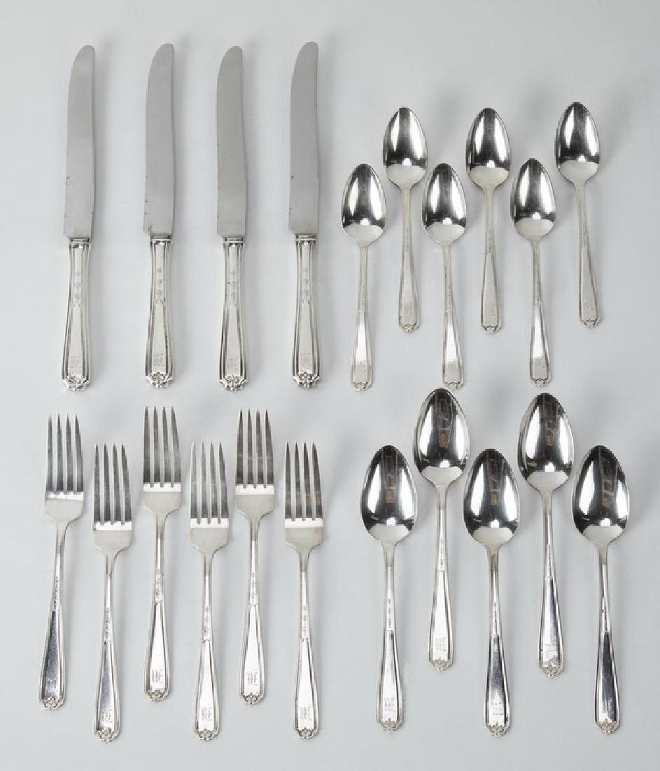 21-Pcs. National Silver sterling service for four (1 of 3)