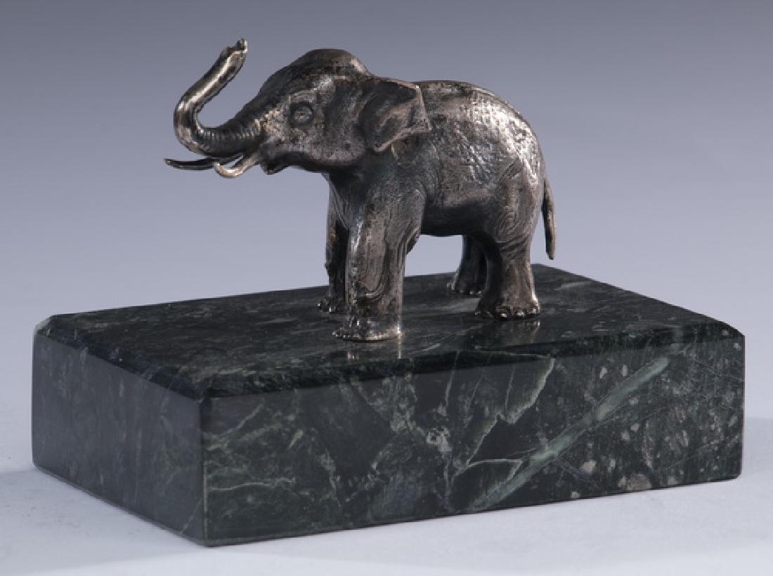 S. Kirk & Son sterling silver elephant miniature, 2"h (1 of 2)