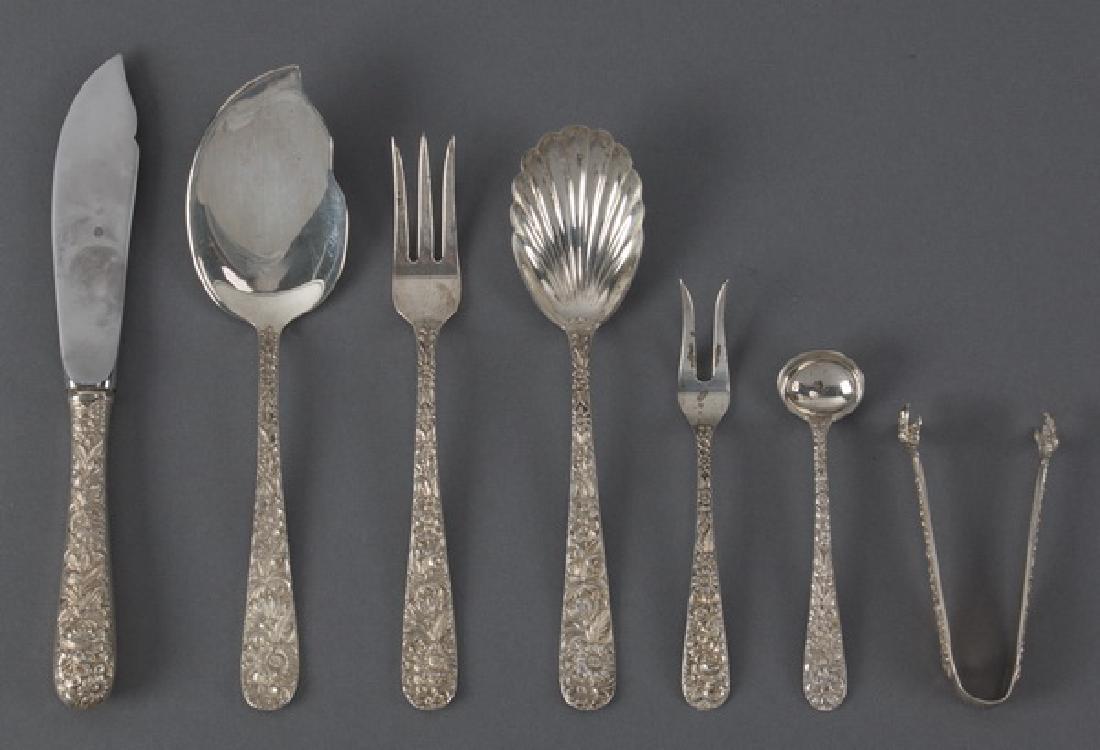 (7) S. Kirk & Son sterling Repousse hostess pieces (1 of 1)