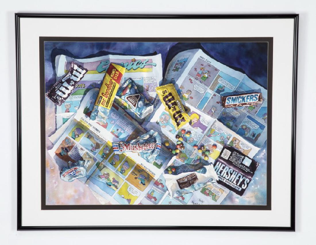 Patrick Clark signed W/c of candy bars & comics (1 of 3)