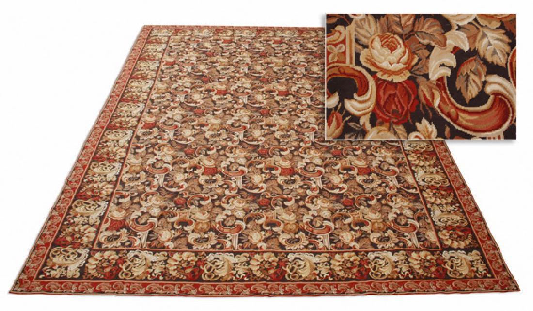 17' long Portuguese needlepoint rug (1 of 5)