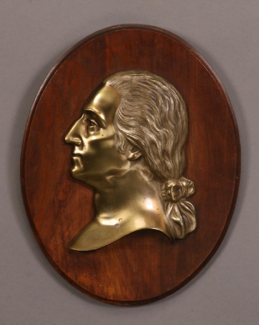 Bronze portrait plaque of Washington (1 of 1)