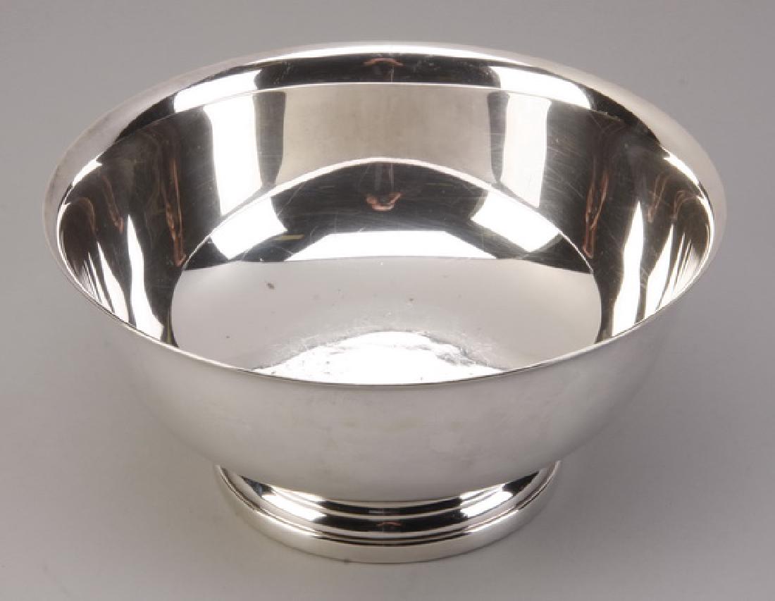 Gorham silver plate footed bowl, marked (1 of 3)