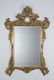 Regency style gilt wood and gesso wall mirror, 56"h
