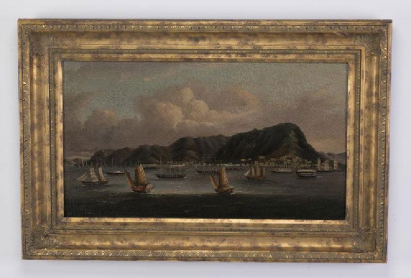 Chinese O/c junks near Hong Kong Harbor (1 of 3)