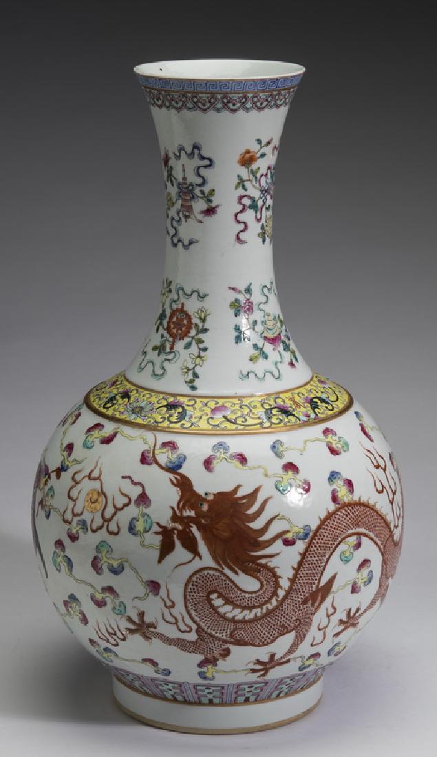Chinese dragon and phoenix vase, Guangxu mark, 16"h (1 of 6)