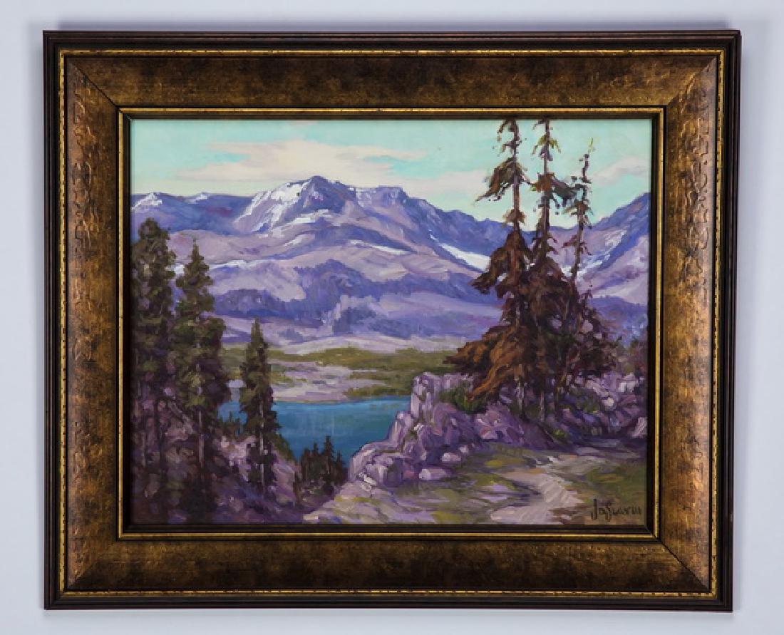 JD Slay III signed O/c of the High Sierra mountains (1 of 3)