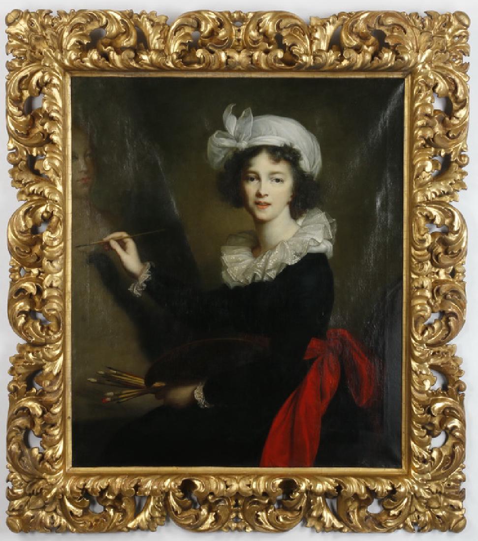 Early 19th c. O/c self portrait after Vigee Le Brun (1 of 5)