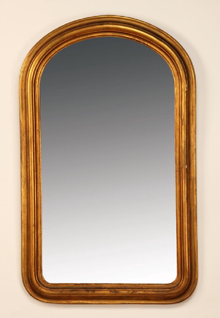Louis Philippe style gilt wood mirror, 42"h (1 of 1)