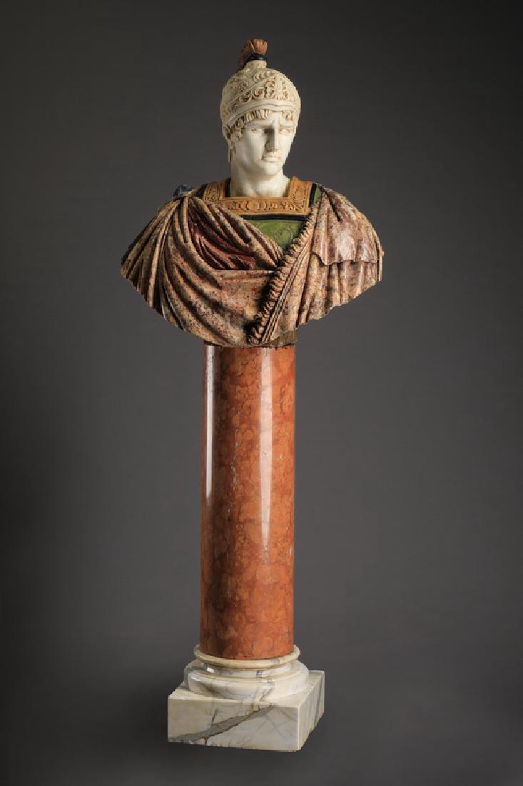 Italian carved marble bust of Alexander the Great (1 of 9)