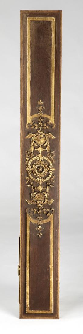 19th c. carved architectural panel w/ gilded accents (1 of 2)
