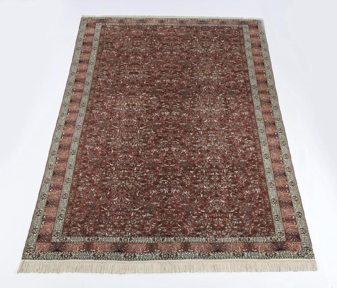 Indo-Khorassan hand knotted wool-on-wool rug, 9 x 12 (1 of 4)