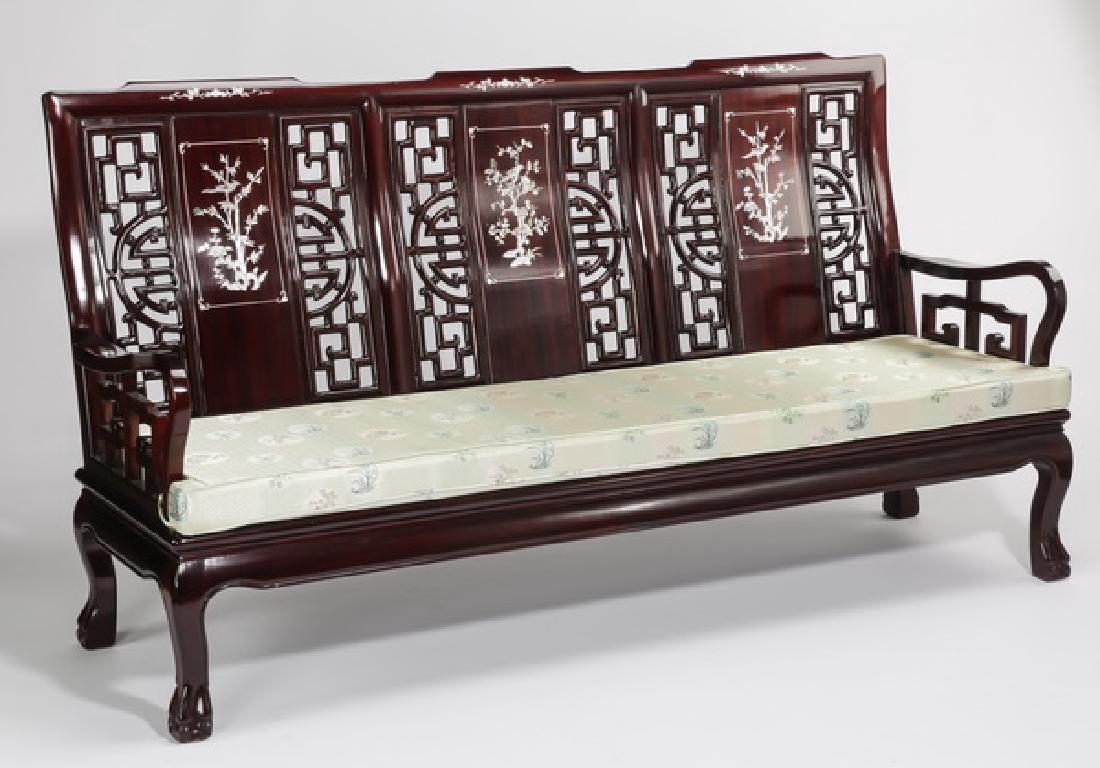 Chinese rosewood sofa with motherofpearl