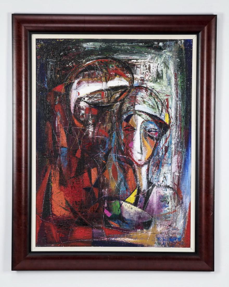 Abiola Akintola signed O/c 'Mother's Love' (1 of 4)