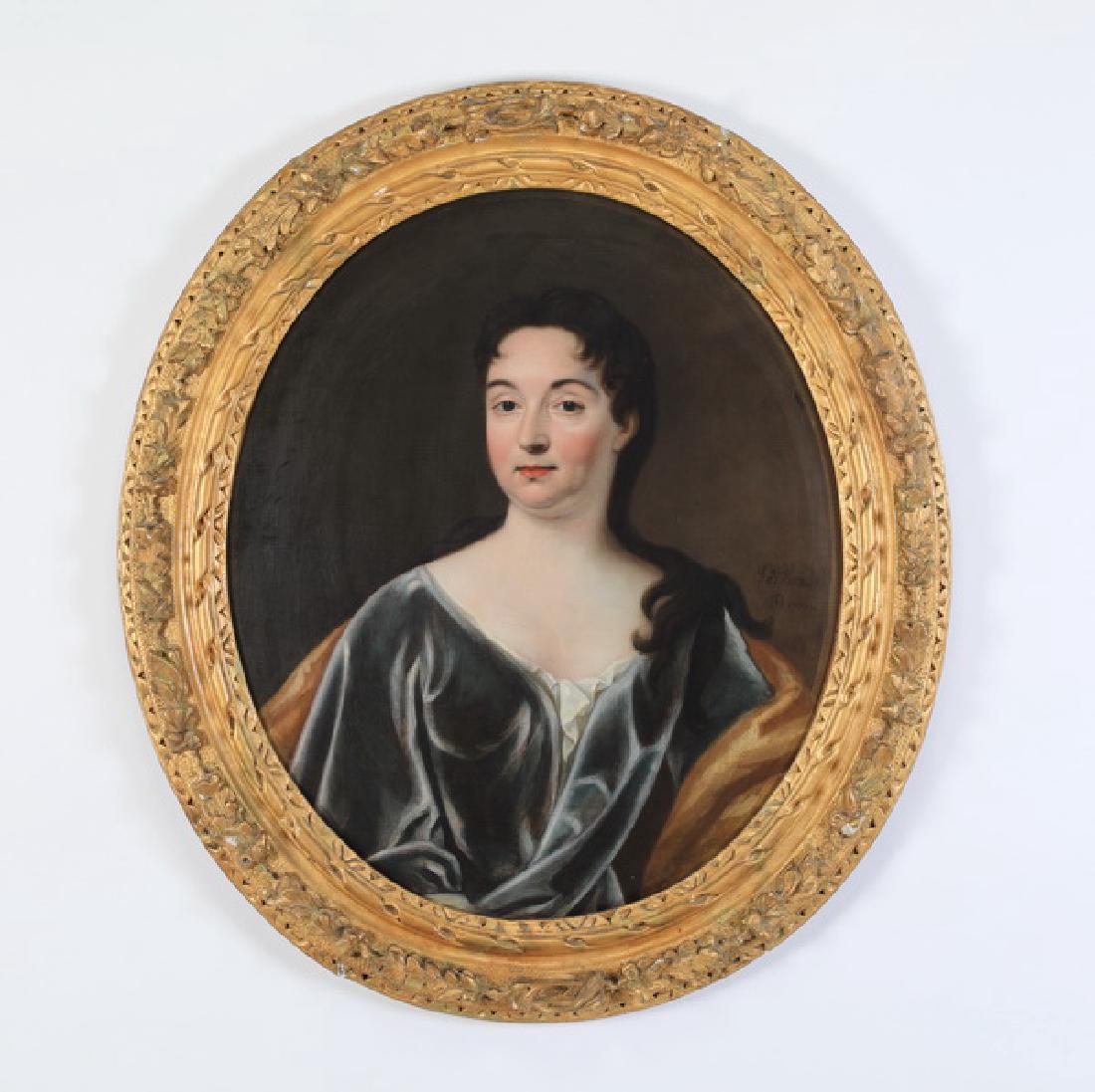 After John Verelst, 18th c. O/c portrait of lady (1 of 4)