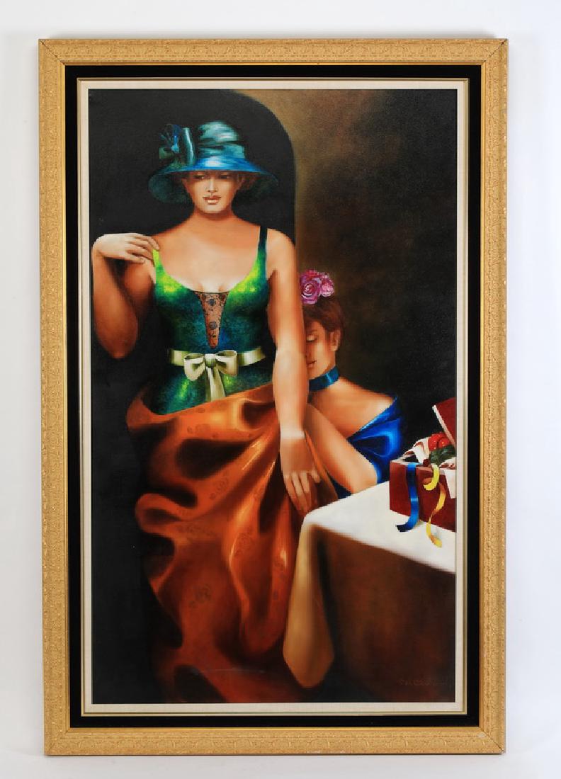 Carlos A. Cadavid signed O/c 'Modista' (1 of 4)