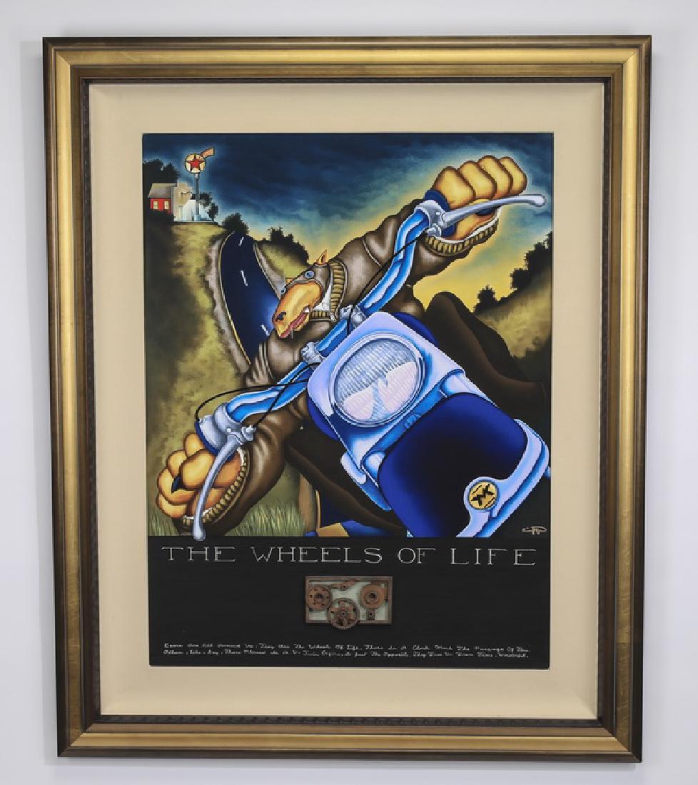 Markus Pierson 'Wheels of Life' signed serigraph (1 of 3)