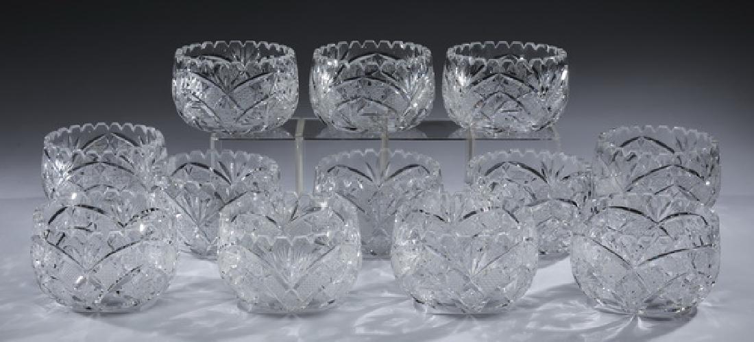 (12) American brilliant cut crystal dessert bowls (1 of 1)