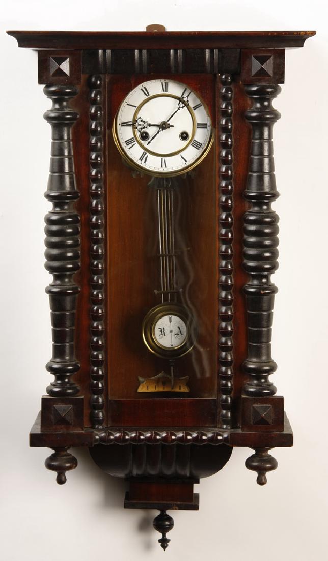 19th c. Vienna regulator clock, 30"h (1 of 3)