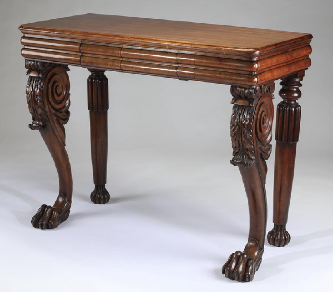 19th c. American Empire style walnut console (1 of 4)