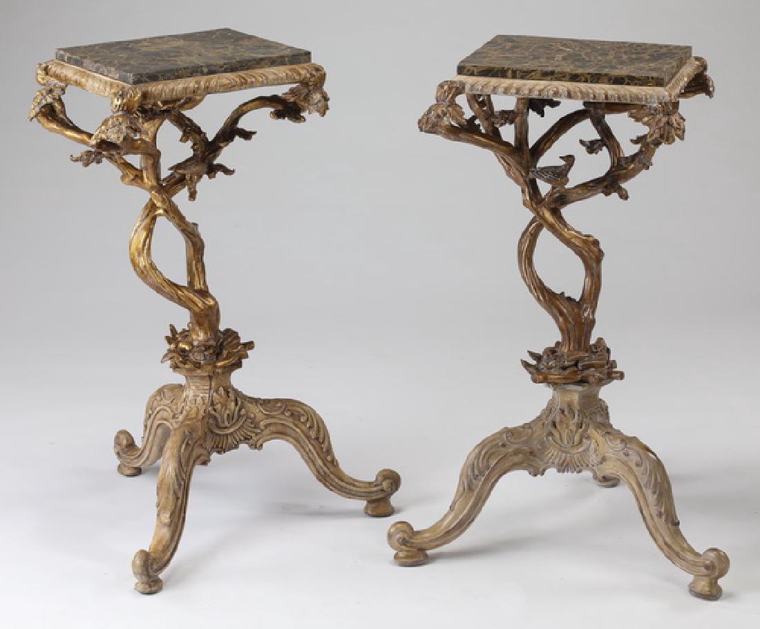 (2) Maitland Smith figural tree branch side tables (1 of 4)