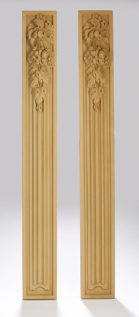 (2) Unfinished wood architectural panels, 31"h (1 of 2)