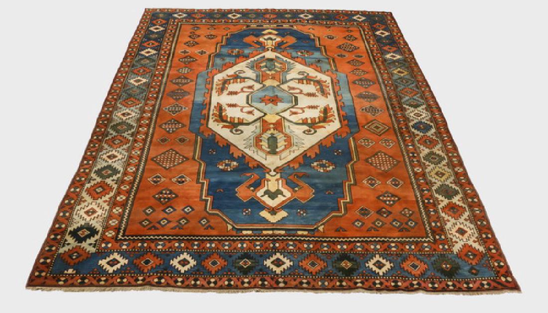 Azerbaijani style hand knotted wool rug, 9 x 12 (1 of 4)