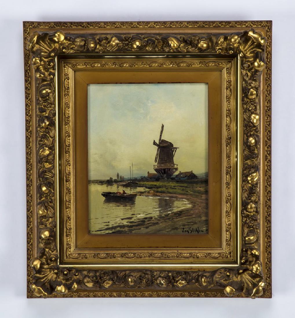 Dutch School O/c of windmill at dusk, artist signed (1 of 4)