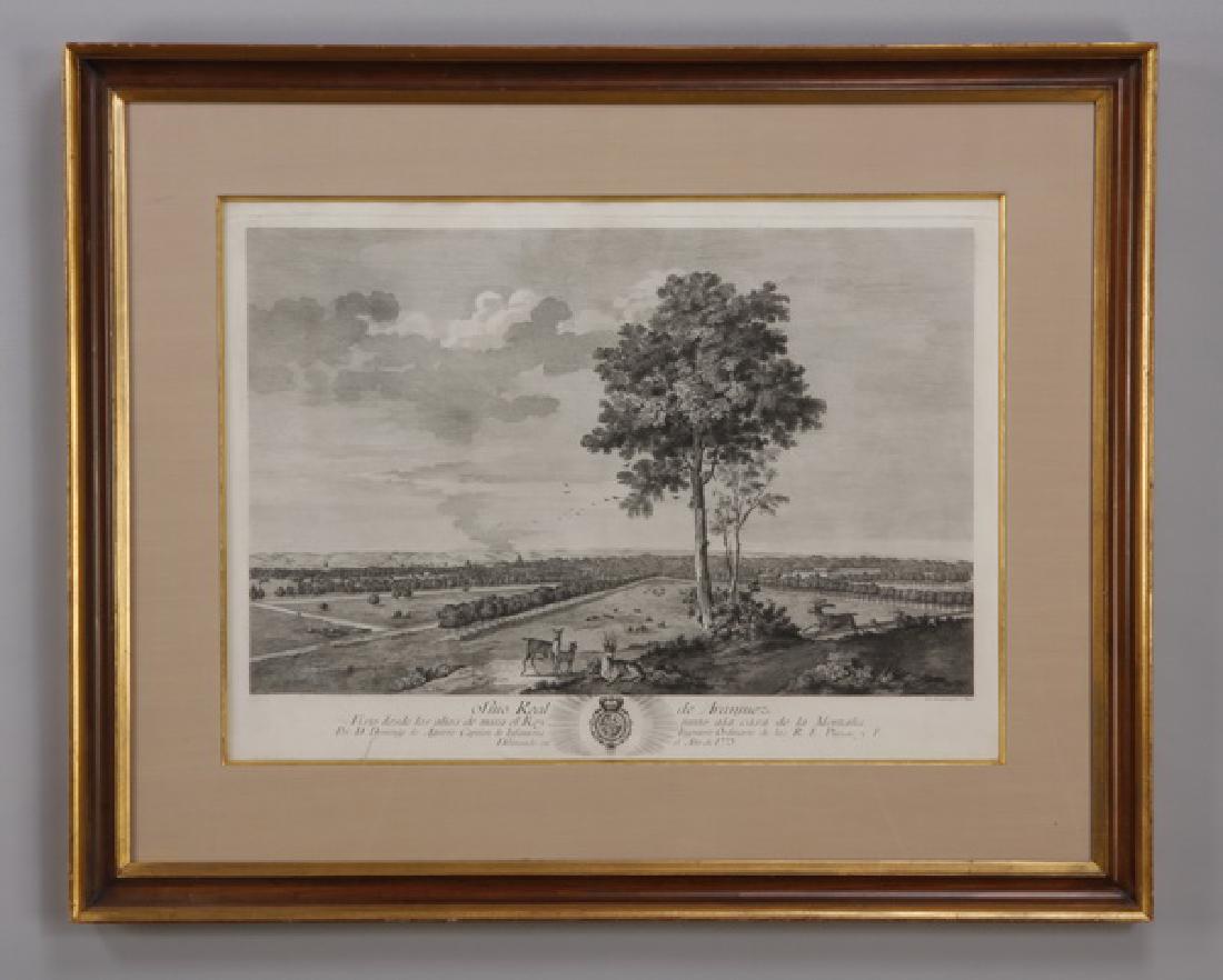 (2) 18th c. framed Spanish engravings (1 of 6)