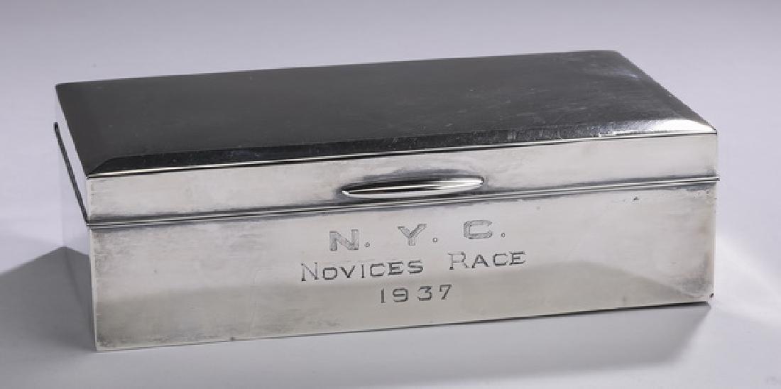 1937 NYC silver horse racing commemorative box (1 of 3)