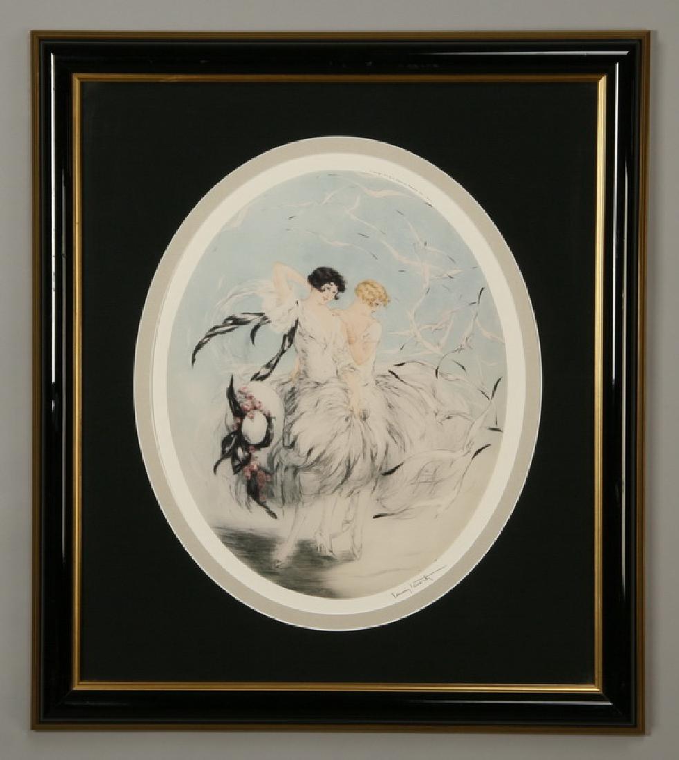 Framed lithograph, "Les Mouettes",after Icart (1 of 1)