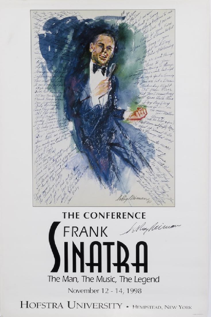 Leroy Neiman signed Frank Sinatra poster, unframed (1 of 2)