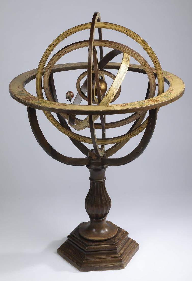Ptolemaic armillary sphere, 35"h (1 of 6)