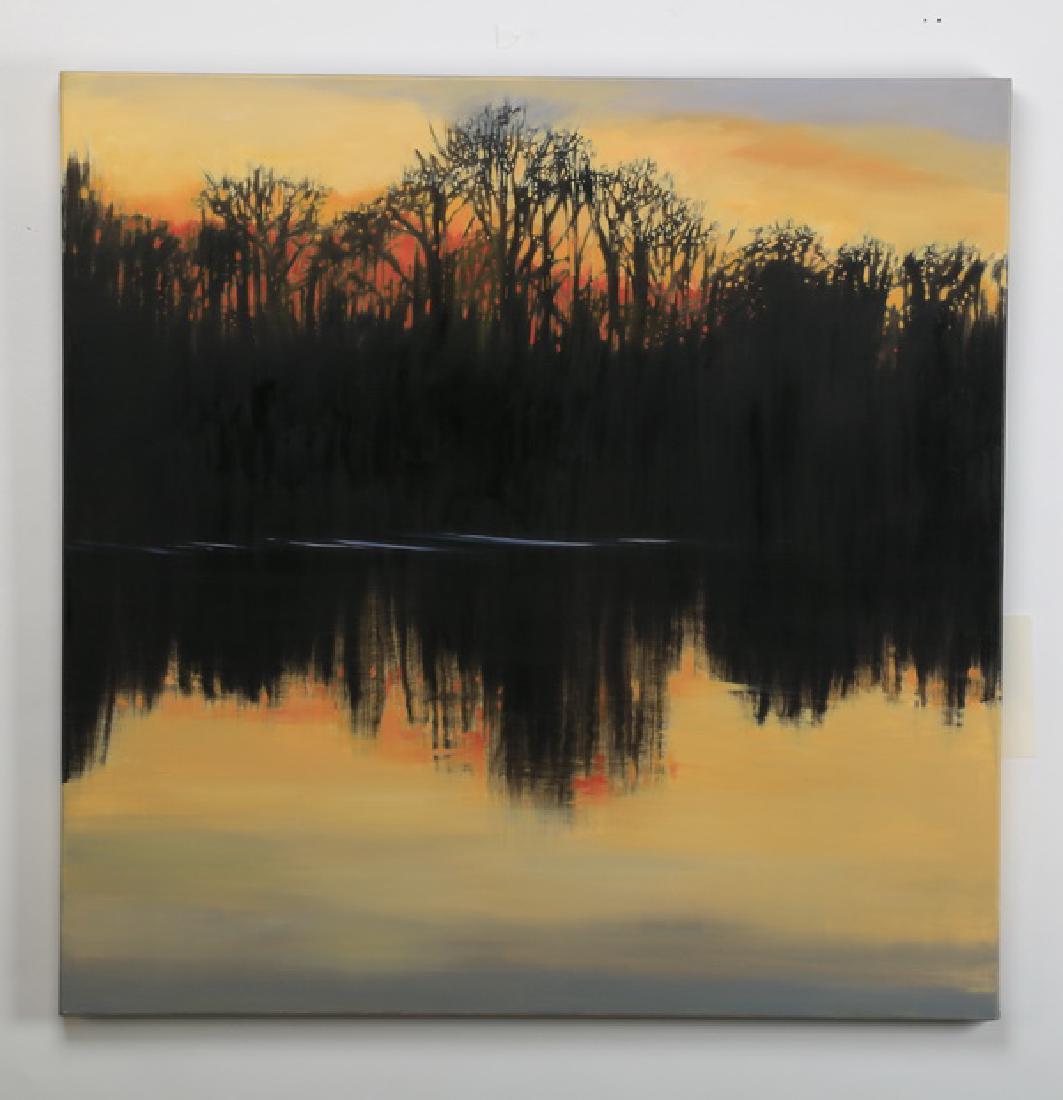 Oversized Megan Lightell signed O/c landscape, 36"h. (1 of 5)