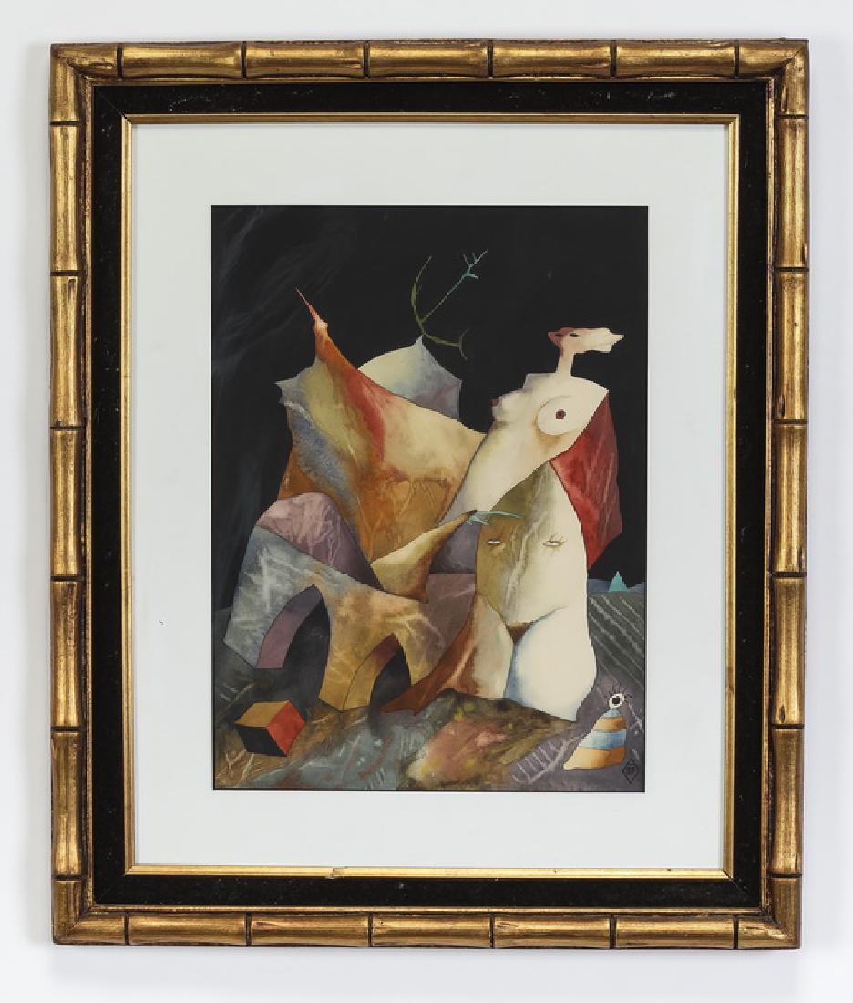 Aame Vasar (Estonian) double-sided surrealist work (1 of 6)