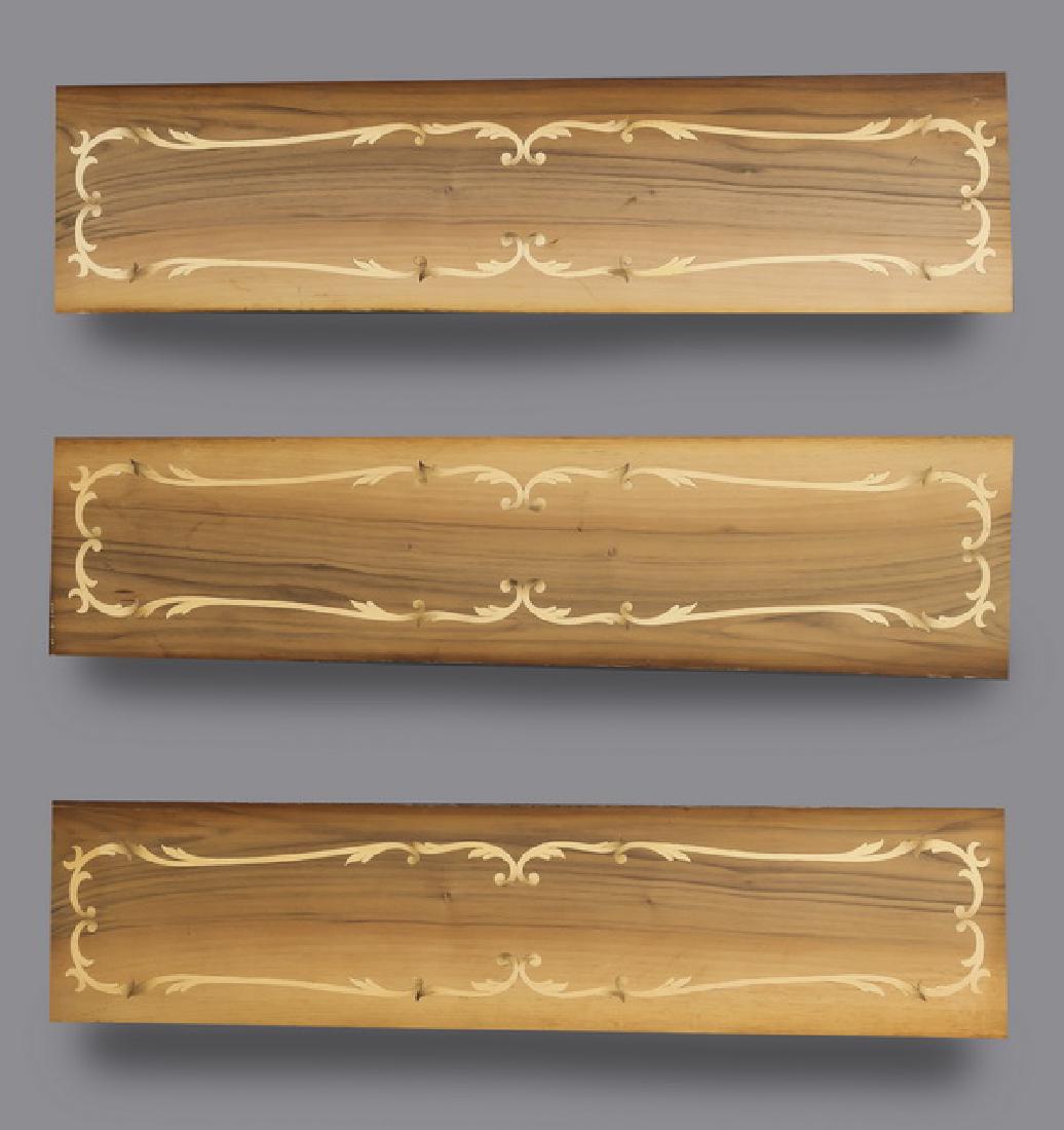 (3) Rococo style Italian marquetry inlaid panels (1 of 2)