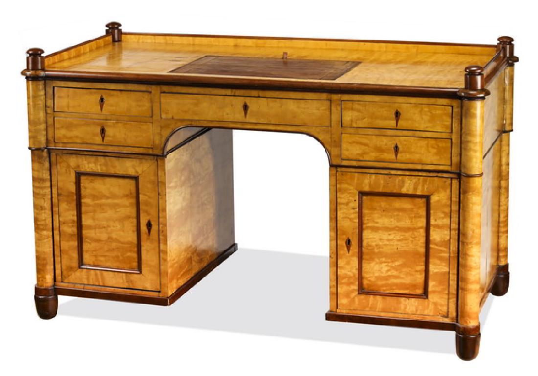 19th c. Danish Biedermeier executive desk (1 of 4)