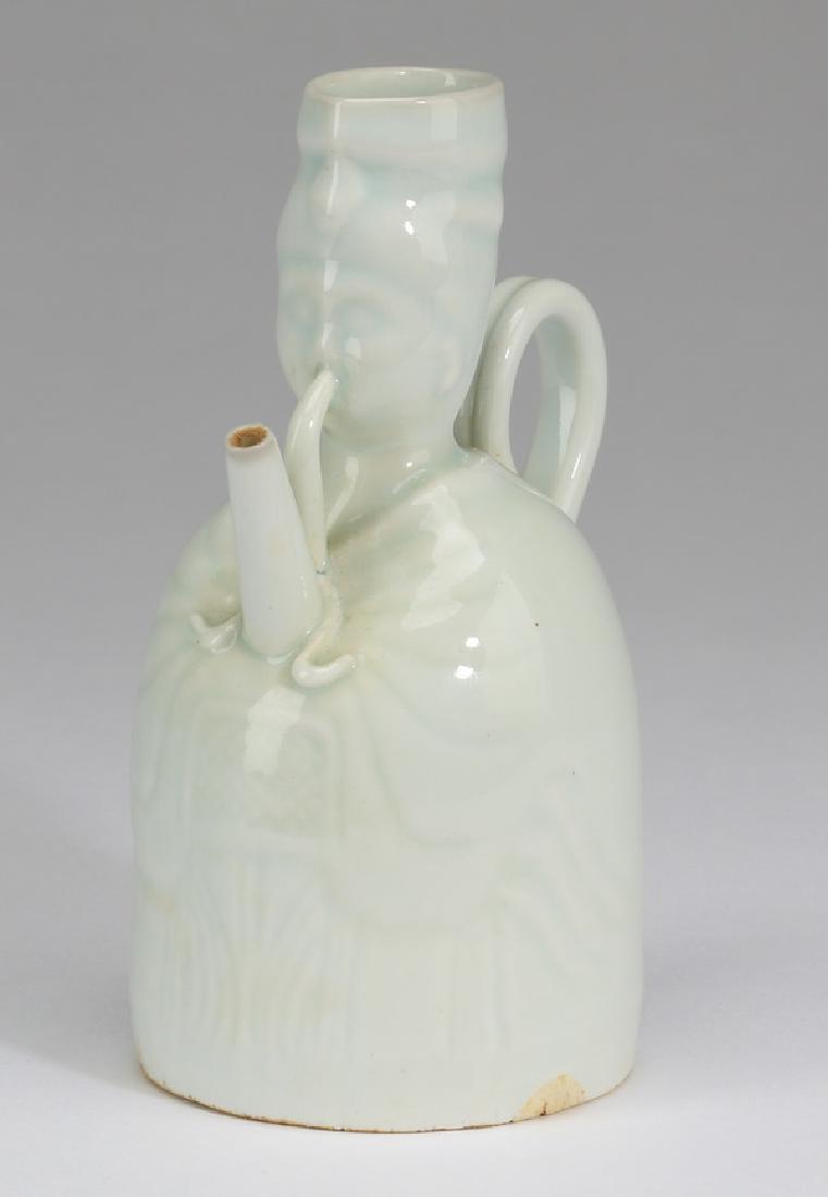 Chinese Song style figural ewer w/ qingbai glaze (1 of 9)