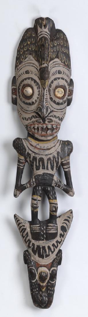 Papua New Guinea carved figural suspension hook (1 of 3)