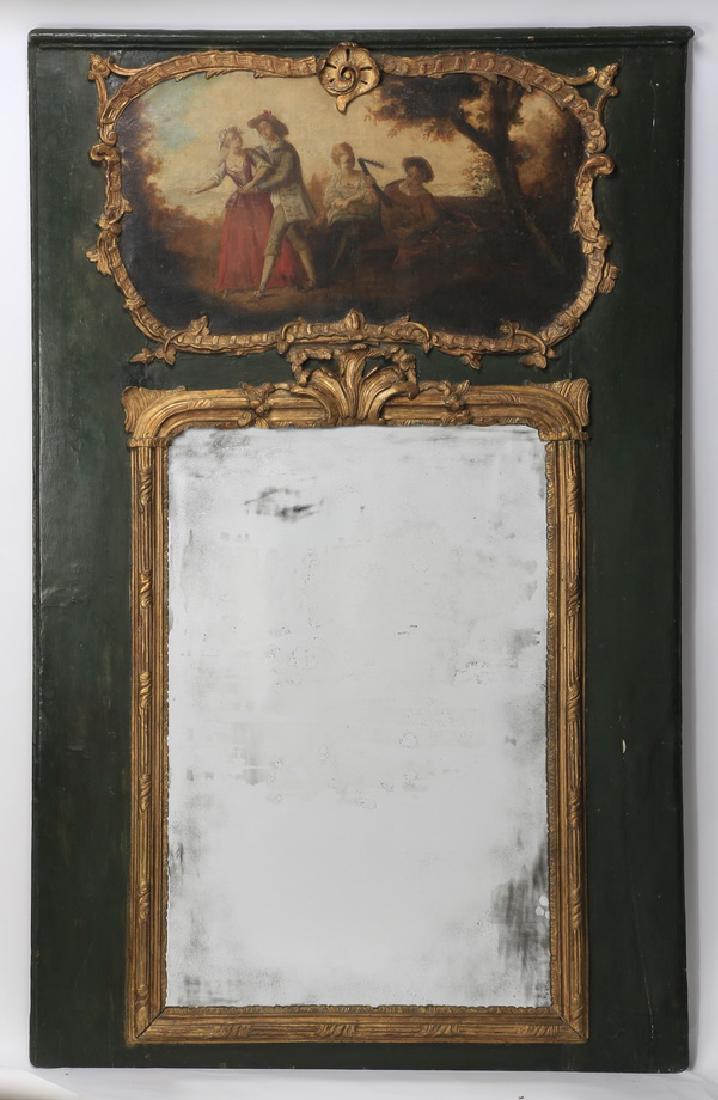 19th c. Neoclassical style trumeau mirror (1 of 3)