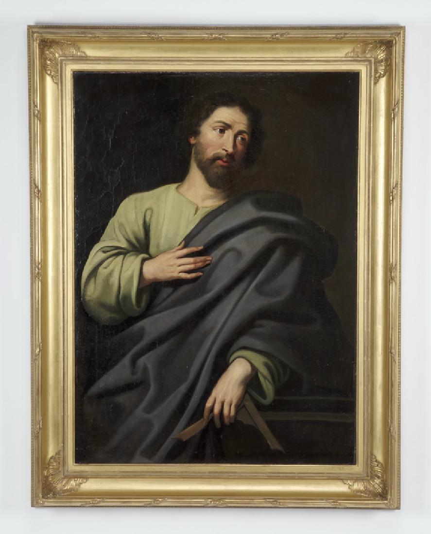 19th c. O/c portrait of St. Thomas the Apostle (1 of 4)
