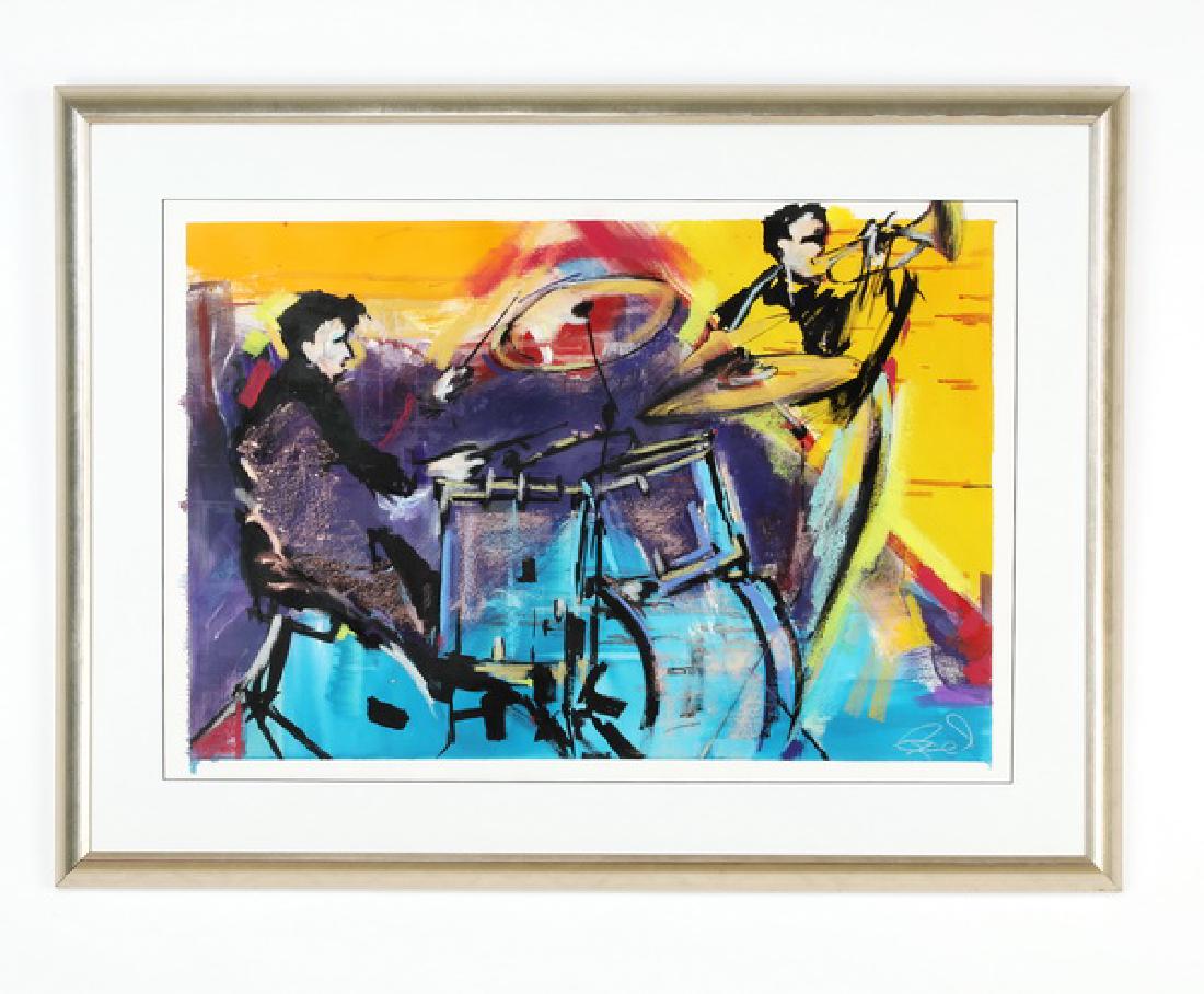 Robert Sutherland signed W/c of jazz musicians (1 of 3)