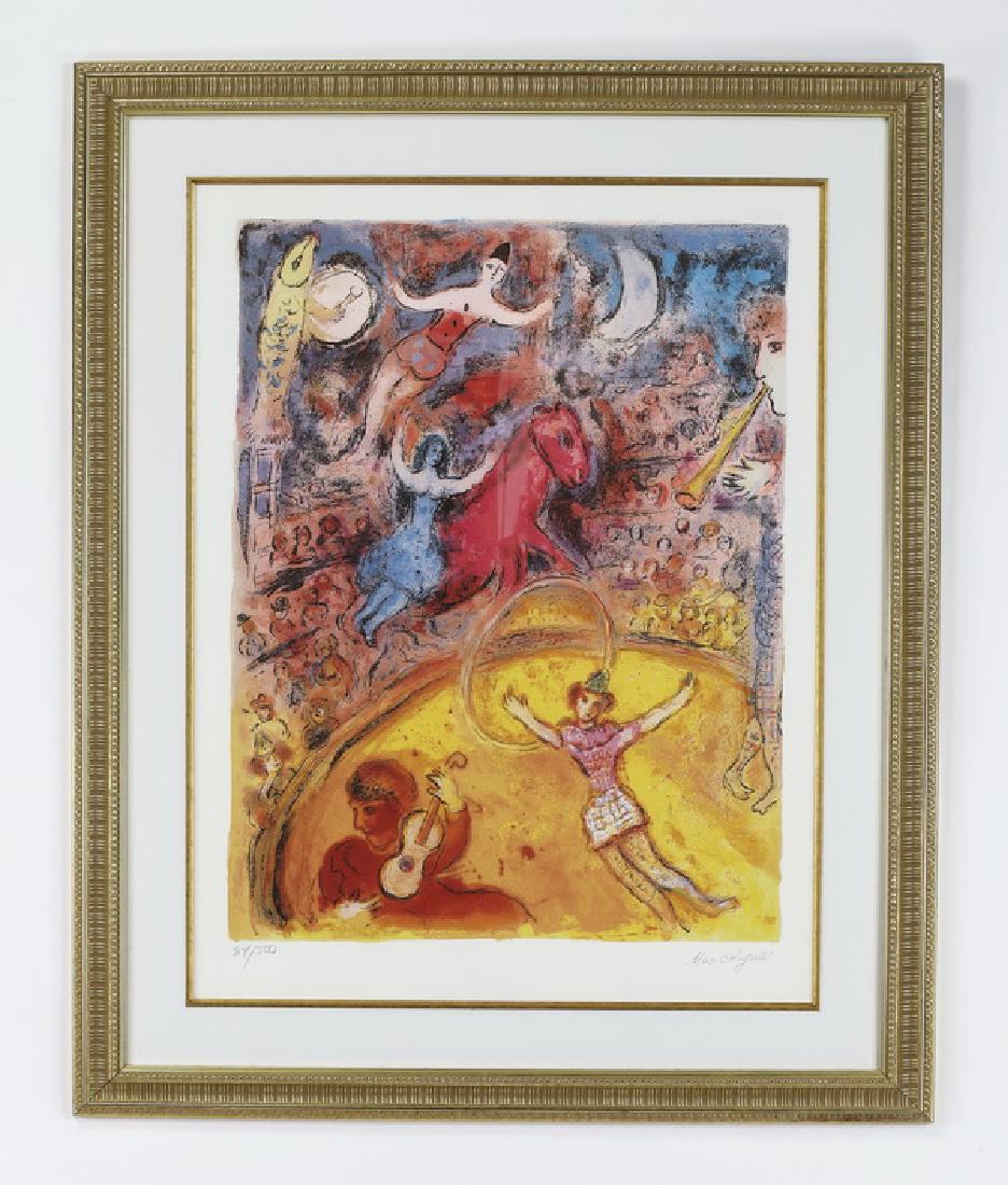 After Chagall, framed 'Le Cirque' series print (1 of 4)