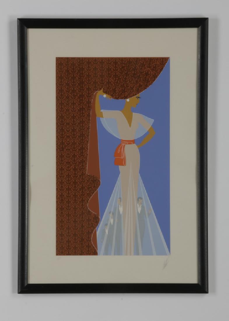 Erte' signed artist's proof, 'The Curtain' (1 of 5)