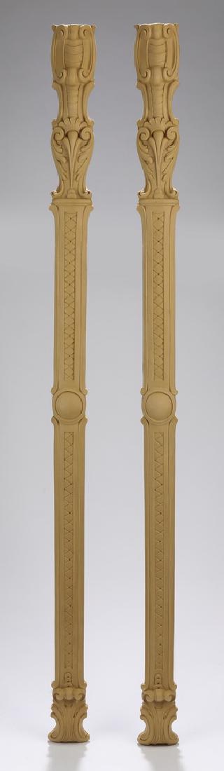 (2) Unfinished wood architectural pilasters, 41"h (1 of 2)