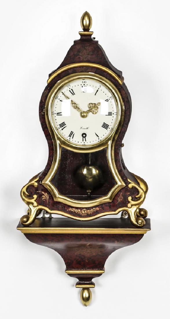 Zenith Le Locle bracket clock with shelf, 19"h (1 of 2)