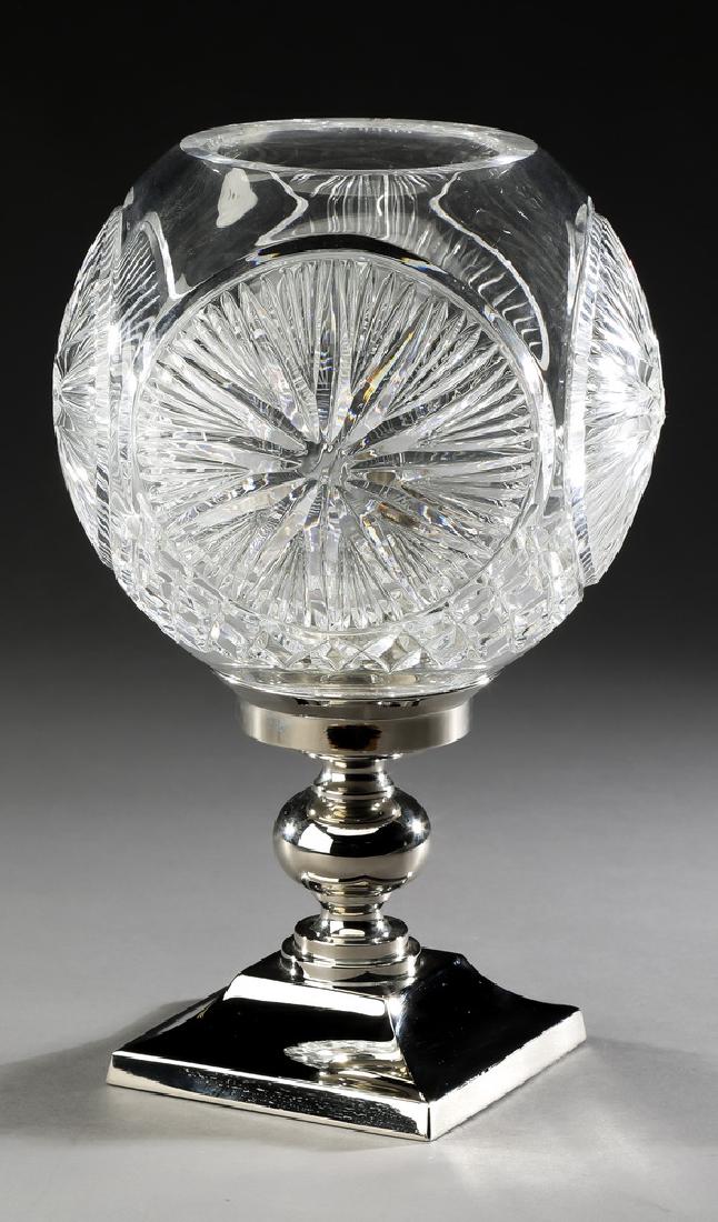 Waterford crystal 'Times Square' hurricane lamp (1 of 2)